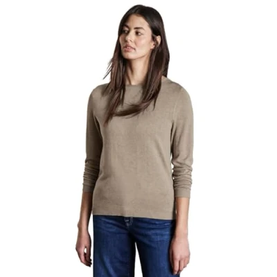 Abbildung von STREET ONE Damen A302973 Weicher Strickpullover, Honey Sand Mel., 42 EU