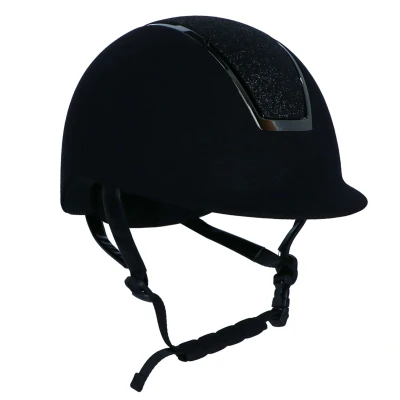 Abbildung von Harry&#039;s Horse Reithelm Regal Velvet Sparkle Schwarz 55 57cm Agradi.deVerkauft von Agradi