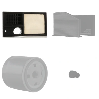 Abbildung von MAPCO 68830 Filter Satz vierteilig VOLKSWAGEN: Golf 6, 5, Plus / Crossgolf, SKODA: Octavia 2 Combi, II Hatchback, SEAT: Altea XL