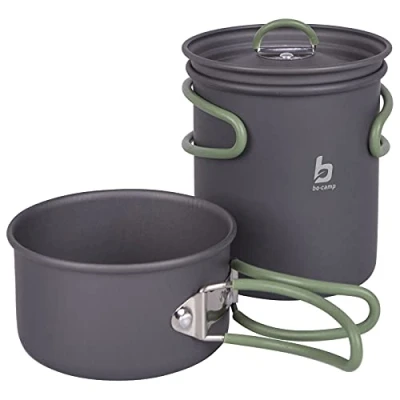 Abbildung von Bo Camp Alu Kochset 2 teilig Camping Koch Geschirr Trekking Topf Outdoor Pfanne