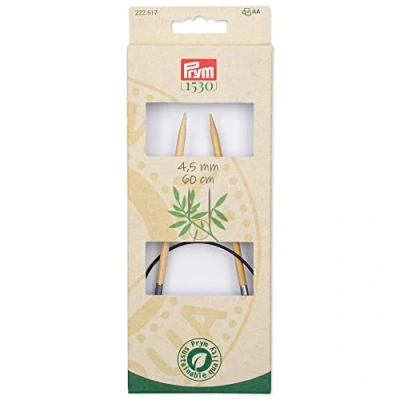 Abbildung von Prym 222517 Rundstricknadel 1530, Bambus, 60cm, 4,5mm, Holzfarben