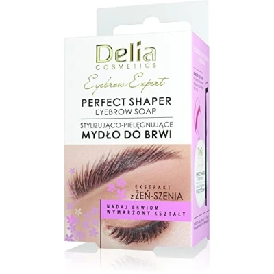 Abbildung von Delia Cosmetics EYEBROW EXPERT Styling Seife für die Augenbrauen Pflege und Feuchtigkeitszufuhr Jede Haarfarbe Transparenter Effekt Ginseng Extrakt Set 10ml