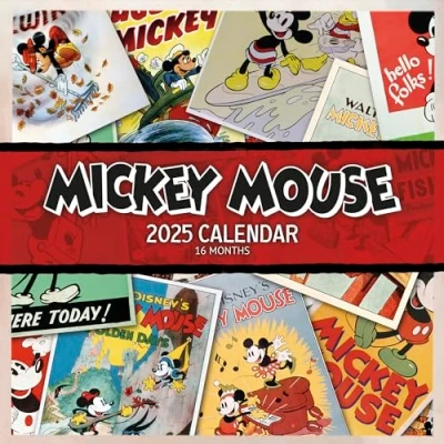 Abbildung von Mickey &amp; Minnie Mouse 2025 30X30 Broschürenkalender