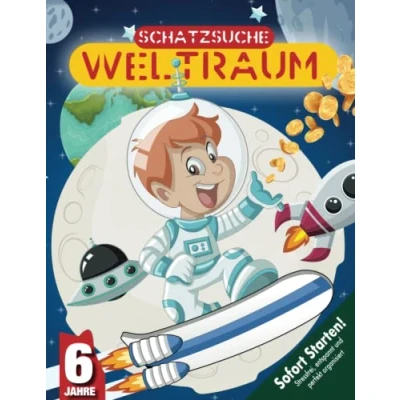 Abbildung von Weltraum Schatzsuche Kindergeburtstag ab 6 Jahren: Findet den Schatz im Weltall und lüftet das Geheimnis des Planeten Erde 9! Sofort startklare Schnitzeljagd. (Bravo Schatzsuche)