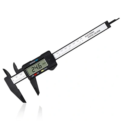 Abbildung von Vinabo Messschieber Digital Schieblehre,150mm / 6 Zoll Klassischer mit großem LCD Display für Außen Innen Und Tiefenmaß Digitaler Elektronisches Messwerkzeug