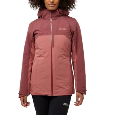 Abbildung von Jack Wolfskin Hunberg 3IN1 JKT W Windbreaker, Damen, Größe: Large, Mineral red