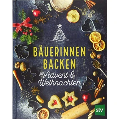 Abbildung von Bäuerinnen backen für Advent &amp; Weihnachten