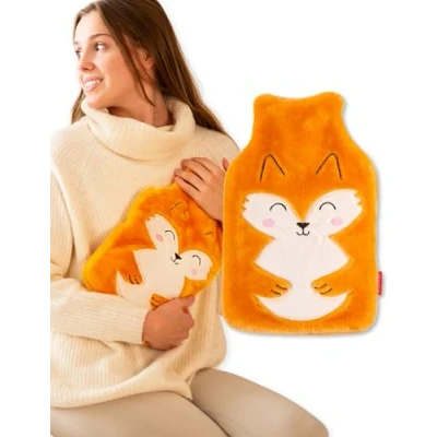 Abbildung von soxo Lustige Wärmflasche Mit Bezug Geschenk Für Frauen Männer Geschenke Lustig Wärmeflasche Fuchs
