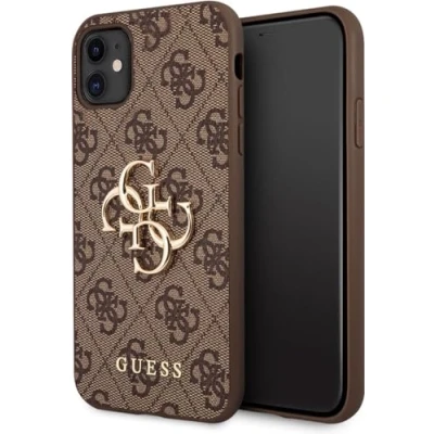 Abbildung von GUESS GUHCN614GMGBR Hülle für iPhone 11 6.1 mit 4G Big Metal Logo, Acryl, Achat, x, Achat