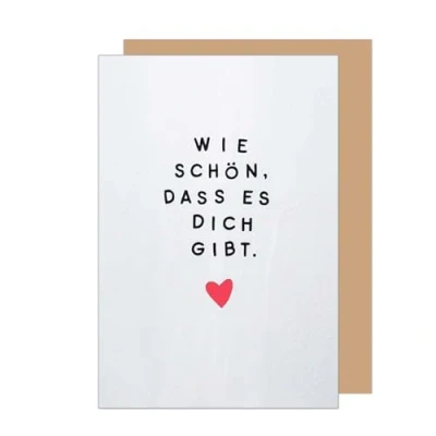 Abbildung von Edition Seidel Premium Geburtstagskarte mit Umschlag. Glückwunschkarte Grußkarte Karte Spruch Geburtstag Happy Birthday Mann Frau Herz (G3613 SW024)
