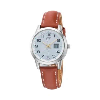 Abbildung von ETT Eco Tech Time Funk Solar Damen Uhr Analog mit Leder Armband ELS 11616 61L