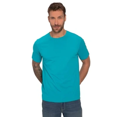 Abbildung von JP1880 Rundhalsausschnitt Tshirt basic, Herren, Größe: 3XL, Dark turquoise