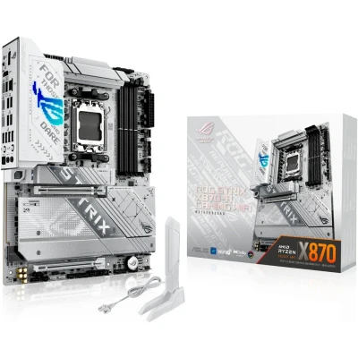 Abbildung von ASUS ROG Strix X870 A Gaming WiFi Mainboard Sockel AM5 (AMD, X870, ATX, 16+2+2 Power Stages, Dynamic OC Switcher, Core Flex, DDR5, 7, M.2, PCIe 5.0)
