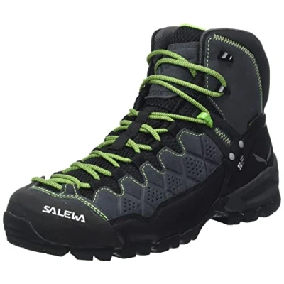 Abbildung von Salewa MS Alp Trainer Mid Gore TEX Herren Trekking &amp; Wanderstiefel, Onyx/Pale Frog, 46.5 EU