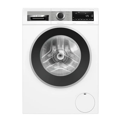 Abbildung von Bosch WGG244140, Serie 6, Waschmaschine, 1 9kg, 1400 UpM, Maximale Energie &amp; Wasserersparnis, Speed Perfect, Fleckenautomatik, Nachlegefunktion, Spezialprogramme für Sport Dunkle Wäsche, AquaStop