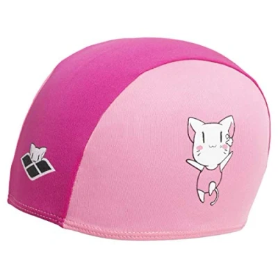 Abbildung von Arena Unisex Baby Børn badehætte venner polyester Badekappe, rosa, NS EU