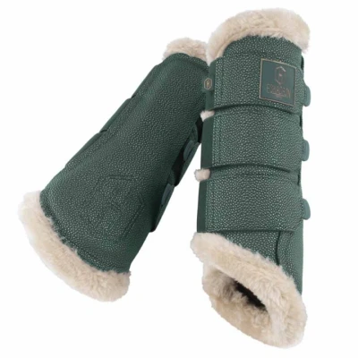Abbildung von Eskadron Dressage Boots Heritage Stingray Faux Fur Vintage Green