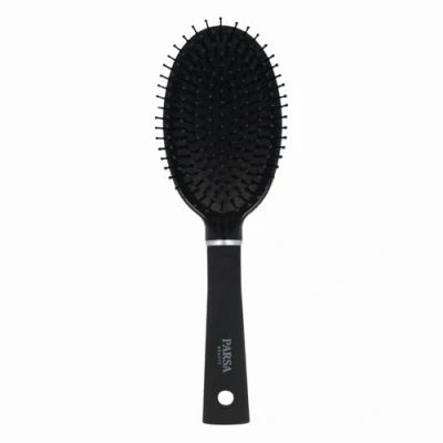Abbildung von PARSA Beauty Trend Line Haarbürste oval (Schwarz) mit Kunststoffpins Allround Bürste Haare für das tägliche Haarstyling ohne Ziepen