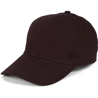 Abbildung von styleBREAKER Unisex Baseball Cap mit gebürsteter Oberfläche, 6 Panel Einfarbig, Basecap Klettverschluss verstellbar 04023018, Farbe:Braun