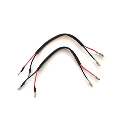 Abbildung von Simda Pro Blinker Adapterkabel für Motorrad mit 2 polige Stecker Rundsteckhülsen 3,5mm (JEC20)