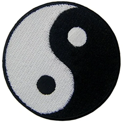 Abbildung von Yin Yang Taoism Besticktes Eisen Auf Nähen Flecken