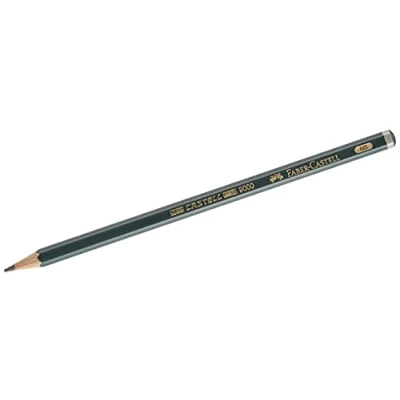 Abbildung von Faber Castell 119006 Bleistift 9000, Härtegrad 6B, Schwarz, 1 Stück (1er Pack)