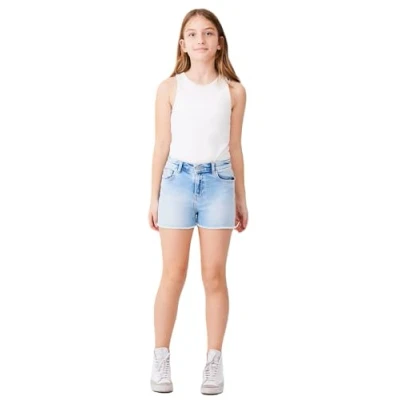 Abbildung von LTB Jeans Shorts für Mädchen Layla G Bermudas Slim Mittlere Taille mit Reißverschluss in Blau aus Baumwollmischung Größe 152CM