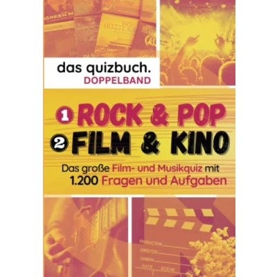 Abbildung von Das Quizbuch: Doppelband Rock &amp; Pop / Film Kino Teste Dein Wissen über Musik und Filme: Über 1.200 Fragen zu Filmen. mit Preisvorteil.