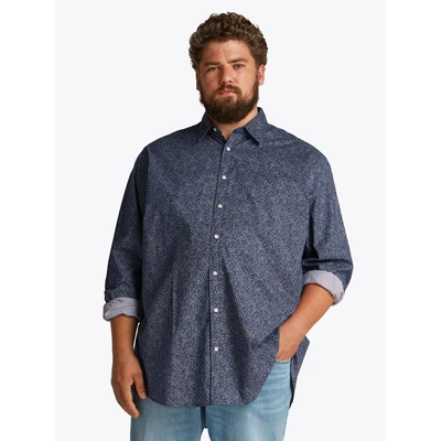 Abbildung von Tommy Hilfiger Floral Hemd Night sky/ivory petal, Herren, Größe: 3XL, petal