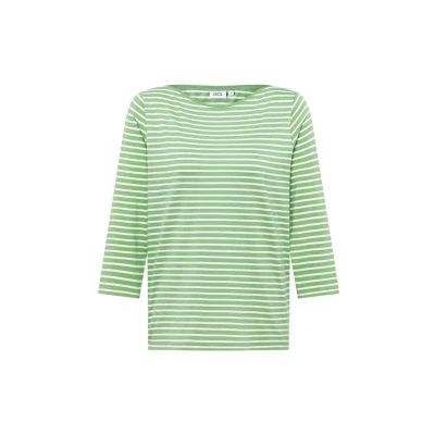 Abbildung von Cecil Gestreiftes Langarmshirt, Damen, Größe: Small, Grün