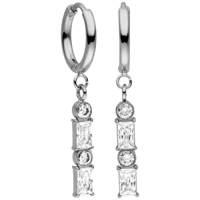 Abbildung von Purelei Powder Ohrringe silvercoloured, Damen, Größe: One Size, Silver coloured