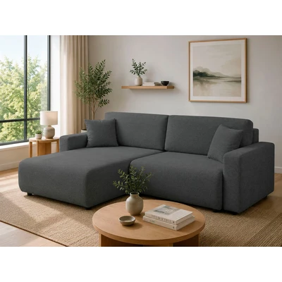 Abbildung von OTTO home Ecksofa "TILLIE L-Form, 229 cm - OTTO. Verlässliche Qualität." Schlaffunktion (132/192), Bettkasten, Cord, Struktur, Unser Tiefpreis