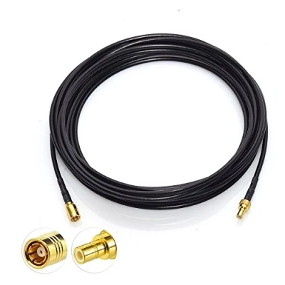 Abbildung von Bingfu DAB Autoradio Antennekabel SMB Buchse Adapter auf Stecker 5m Verlängerungskabel Kompatibel mit Kenwood Pioneer Pure JVC Alpine Clarion MEHRWEG