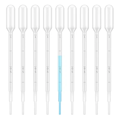 Abbildung von G2PLUS 100 STK Pipette Dropper 1ml Messpipette Futterpipette Polyethylen zum Experiment Medizin (1 ML)