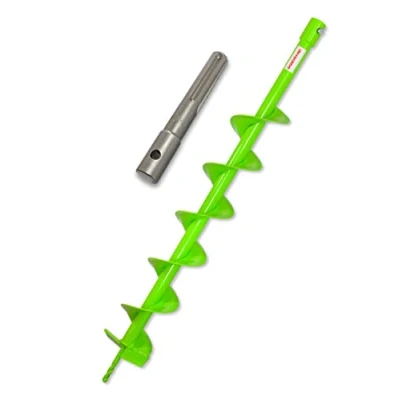 Abbildung von WERHE Erdbohrer mit SDS Max Aufnahme 100 mm robuste Bohrspitze Pfahlbohrer Bohrer