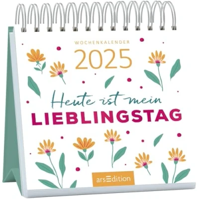 Abbildung von Mini Wochenkalender Heute ist mein Lieblingstag 2025: Kleiner Tischkalender für Freude und Inspiration an jedem Tag