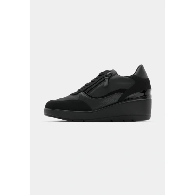 Abbildung von Geox Damen D ILDE A Sneaker, Black, 40 EU
