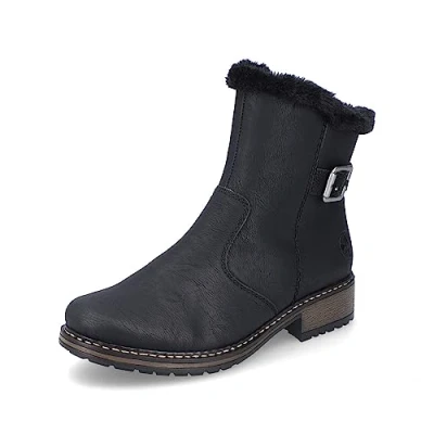 Abbildung von Rieker Snowboot/Winterstiefel, Damen, Größe: 42, schwarz nero Schuhe