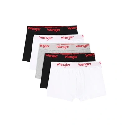 Abbildung von WRANGLER Herren Men&#039;s Boxer Shorts in Black/White/Grey Boxershorts, Blacks/Whites/Grey Marl,