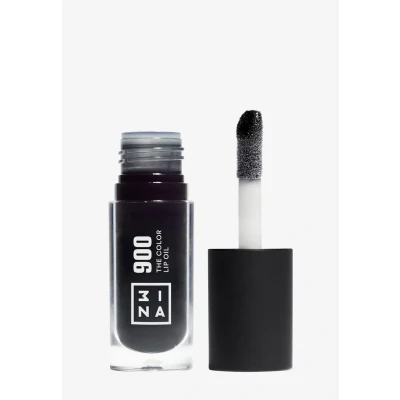Abbildung von 3INA MAKEUP The Color Lip Oil 900 Schwarz Gloss mit Hyaluronsäure 24h Feuchtigkeit Balm für Trockene Lippen Hochglänzende Lippenöl Volumengebende Lippenstift Vegan Cruelty Free