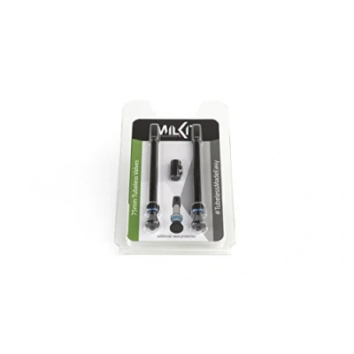 Abbildung von milKit Bike Tubeless Presta Valve Stem Black Tire Cores and Core Removal Tool Are Included Pack of 2 (75mm)