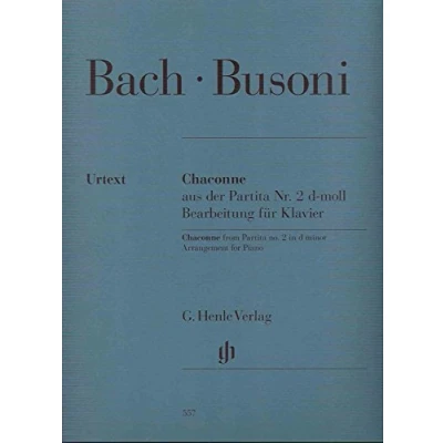 Abbildung von Chaconne aus der Partita Nr. 2 d moll BWV 1004: Bearbeitung für Klavier (G. Henle Urtext Ausgabe)