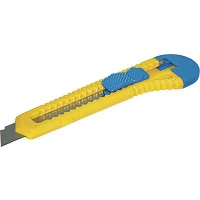 Abbildung von DONAU 7946001 99 Safety Cuttermesser Standard/Breite der Klinge: 18 mm Länge 100 mm/Cutter Sicherheitscutter Universalmesser/Klingen aus Gehärtetem Stahl / 1 Stück