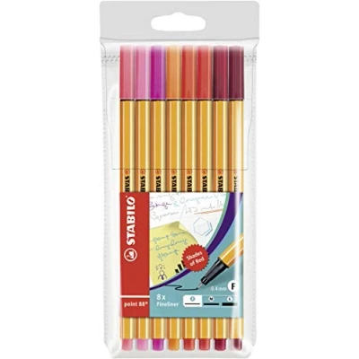 Abbildung von STABILO Fineliner point 88 8er Etui Rottöne