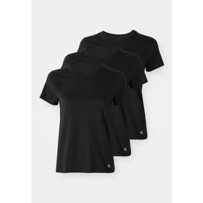 Abbildung von Calvin Klein Underwear TEE 3 PACK Unterhemd/shirt, Damen, Größe: Large, Black