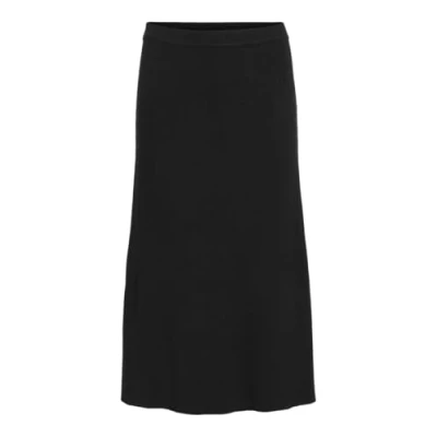Abbildung von VILA Vicomfy Alinienrock, Damen, Größe: XS, Black