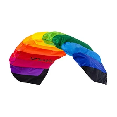 Abbildung von Wolkenstürmer® Paraflex Basic 2 Leiner Lenkmatte 2.1 (Regenbogen) Rainbow Kite Drachen mit Flugschlaufen Flugdrachen zum Lenken ab 10 Jahre