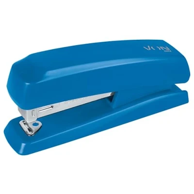 Abbildung von VON Leitz Heftgerät, für 20 Blatt, Tacker mit kompakter Größe ideal zu Hause, im Büro oder in der Schule, Metall und Kunsstoff, Blau, 56200035