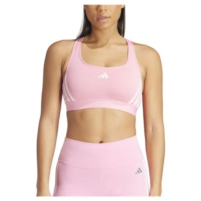 Abbildung von adidas Performance Sportbh mit mittlerer Stützkraft, Damen, Größe: XSxC D, Bliss pink/white