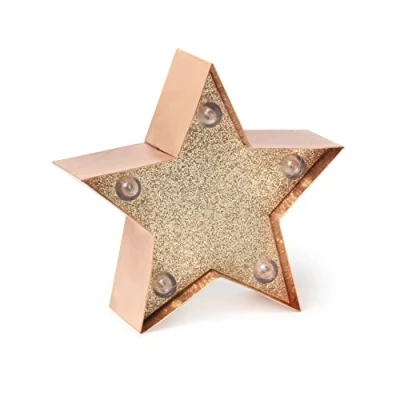 Abbildung von LEGAMI Dekorative Mini Leuchte, 10x9,5 cm, Sterne, Haken zum Aufhängen, EIN/AUS Taste, 3 LR44 Batterien enthalten, nur für Innenräume geeignet